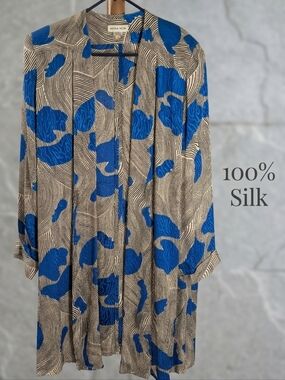 80's Vintage Nora Noh 100% Silk Kimono/Duster